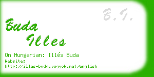 buda illes business card