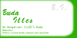 buda illes business card